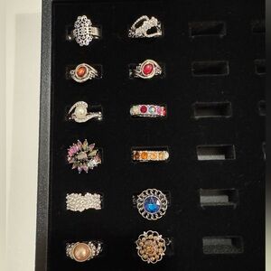Paparazzi Silver Rings with Vibrant Gemstones